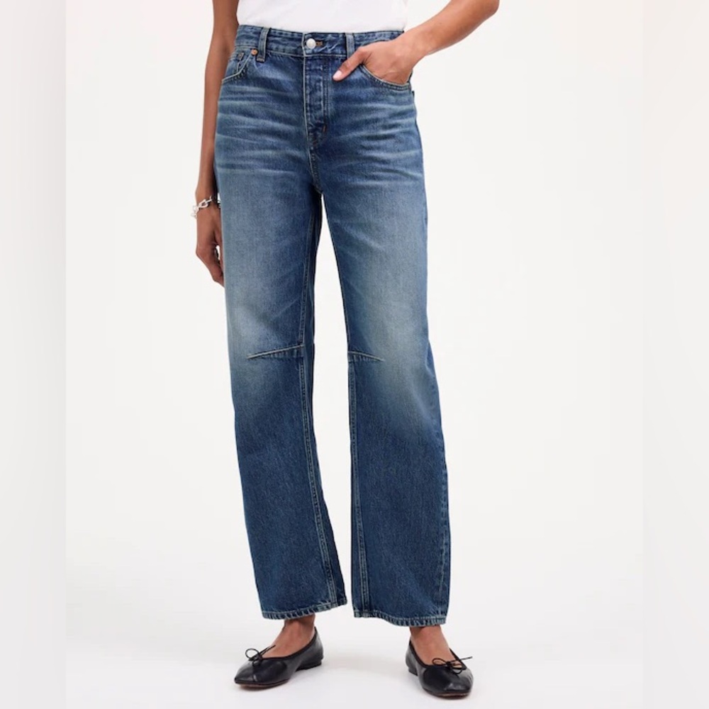 Madewell Women's Barrel Leg Jeans - Blue